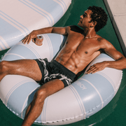 Vintage Tube Pool Float Blue